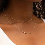 S925 Sterling Silver Metal Clavicle Chain for Women