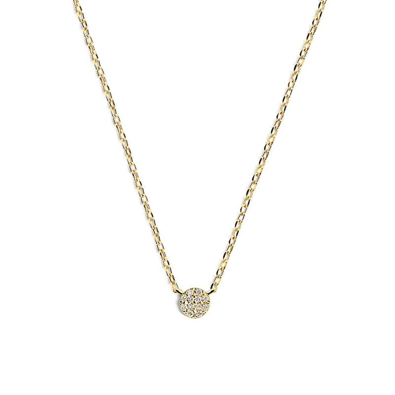 925 Silver Zircon Diamond Pendant Necklace for Women