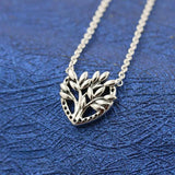 925 Silver Family Tree Necklace Heart Shape Necklaces Women Jewelry