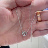 925 Silver Family Tree Necklace Heart Shape Necklaces Women Jewelry