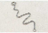 5PCS 925 Sterling Silver Extended Chains with Lobster Clasps for DIY Necklace