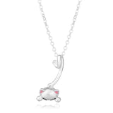 925 Silver Cat Pendant Necklace Choker Gift Jewelry