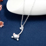 925 Silver Cat Pendant Necklace Choker Gift Jewelry
