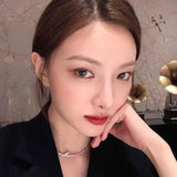 Curved Bowknot Pendant Necklace for Women