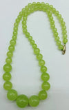 Multicolor 6-14mm Jade Bead Tower Necklace Ladies Jewelry