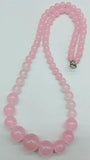 Multicolor 6-14mm Jade Bead Tower Necklace Ladies Jewelry