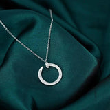 Moon Pendant 925 Silver Necklace for Women
