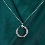 Moon Pendant 925 Silver Necklace for Women