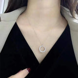 Moon Pendant 925 Silver Necklace for Women
