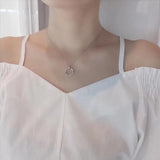 Moon Pendant 925 Silver Necklace for Women
