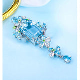 Temperament Lab Tanzanite Flower Silver Necklace