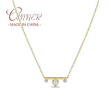 925 Silver Pearl Zircon Pendant Necklace