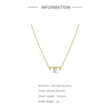 925 Silver Pearl Zircon Pendant Necklace