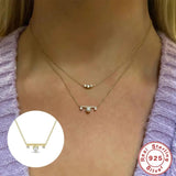925 Silver Pearl Zircon Pendant Necklace