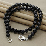925 Silver Freshwater Pearl Necklace Wedding Party Gift
