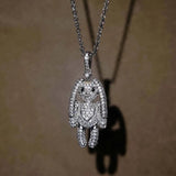 Rabbit Zircon Sweater Necklace Chains Silver Choker Jewelry Gift