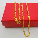 14K Plated Necklace Chain for Women Fine Necklace Small Chainbox