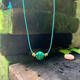 Natural Malachite Choker Necklace Women High Jewelry
