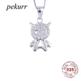 925 Silver Crystal Fairy Necklace Zircon Fairy Pendant