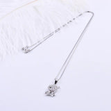 925 Silver Crystal Fairy Necklace Zircon Fairy Pendant