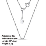 925 Silver Adjustable Chain Necklace 18in Basic Silver Neckl