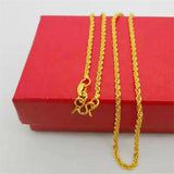 14K Plated Necklace Chain for Women Fine Necklace Small Chainbox