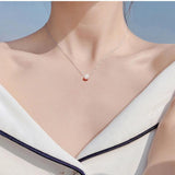925 Silver Necklace Beads Pendant Choker for Women