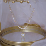 Natural Freshwater Pearl Love Two-Piece Short Necklace