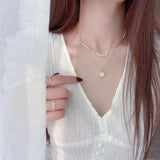 Natural Freshwater Pearl Love Two-Piece Short Necklace