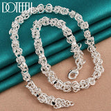 925 Sterling Silver 7mm Chain Necklaces For Men Women