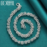 925 Sterling Silver 7mm Chain Necklaces For Men Women
