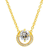 Collier Pave & Beads Shooting Star Family Necklace 925 Sterling Silver