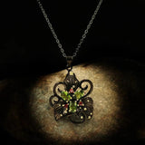 Flower Tungsten Pendant Necklace for Women