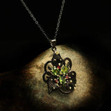 Flower Tungsten Pendant Necklace for Women