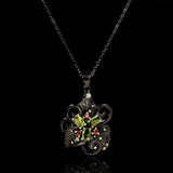 Flower Tungsten Pendant Necklace for Women