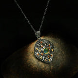 Bohemia Geometrical CZ Zircon Filled Pendant Necklace