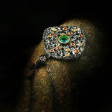 Bohemia Geometrical CZ Zircon Filled Pendant Necklace