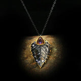 Vintage Feather Zircon Necklace for Women