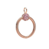 925 Sterling Silver Letter O Charm for Pendant Necklace Jewelry