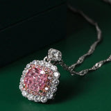 925 Silver Wedding Necklace 9mm Stone Zircon Chain