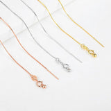 925 Silver Adjustable Snake Chain Necklace for Women