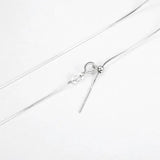 925 Silver Adjustable Snake Chain Necklace for Women