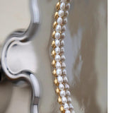 14KGF Real Pearl Necklace Women Jewelry Party T Show Runway Gown