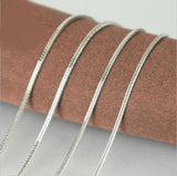 5 PCS 26'' Foxtail 18 KGF/925 Silver Necklace Chain