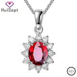 Silver 925 Zircon Necklace for Women Wedding Bridal Party Gift