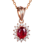 Silver 925 Zircon Necklace for Women Wedding Bridal Party Gift