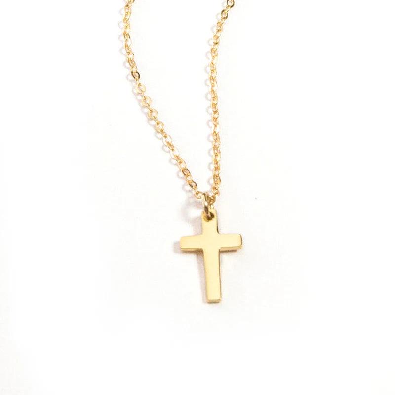 YooFaning Silver Cross Necklace Unique Personality Jewelry Gift