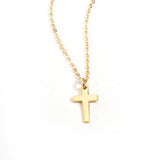 YooFaning Silver Cross Necklace Unique Personality Jewelry Gift