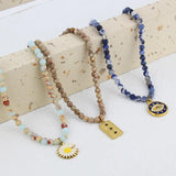 Colorful Stone Pendant Necklace for Women