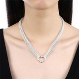 925 Silver Heart Pendant Necklace for Women